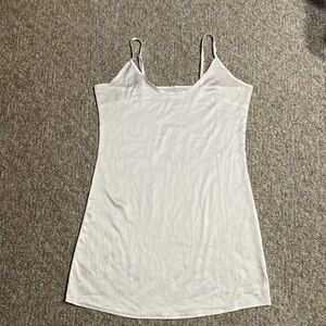 White Spaghetti Strap Slip Dress Size M